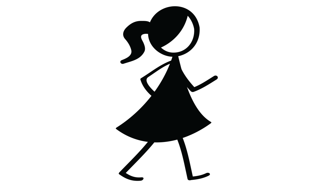 Flipt Pictures Girl Walking Animation Illustration GIF Feature